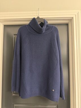 Women’s Navy Cowl Neck Sweater